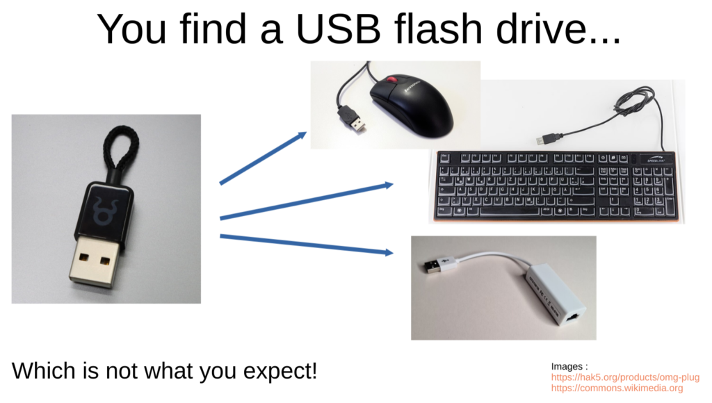 Beware of USB flash drivers which are not what they look like.