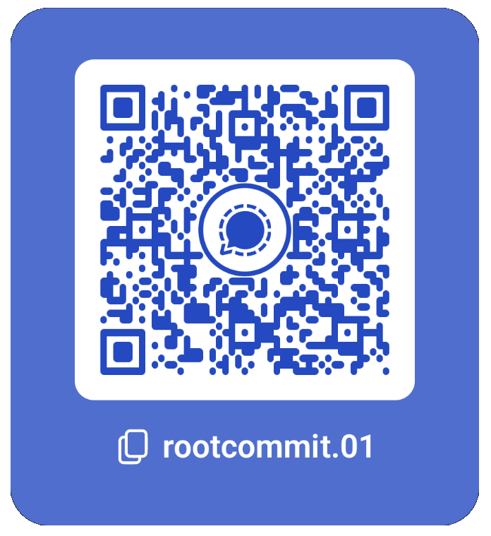 Scan this QR code to join Root Commit via Signal