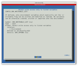 U-Boot CONFIG_ENV_WRITEABLE_LIST configuration option
